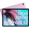 Tablet 10 Pollici Android 12, 14GB RAM 128GB ROM/TF 1TB HD 1920*1200 IPS 6850Mah
