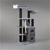 RHRQuality Albero tiragraffi per gatti grandi e stabile, XXL Cat Penthouse Blackline grigio chiaro per gatti Maine Coon grande albero tiragraffi per gatti pesanti e gatti