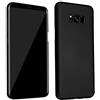 Cadorabo Custodia per Samsung Galaxy S8 PLUS in NERO METALLO - Rigida Cover Protettiva Sottile con Bordo Protezione - Back Hard Case Ultra Slim Bumper Antiurto Guscio Plastica