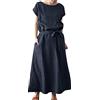 Vuncio Vestiti Donna Lunghi Estivi Eleganti Taglia Forte Morbidi Fantasia Donna Vestito Elegante Lungo Estivo Economico con Stampa Casual Cerimonia Matrimonio Spiaggia