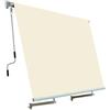 eacommerce Tenda da sole a caduta con Bracci Avvolgibile impermeabile Beige copertura in poliestere 280 gr/mq (Beige, 100x250 cm)