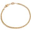 Akitsune Cor Wheat Bracciale a maglia | Diametro 3 mm | Collana da uomo e donna in acciaio inox moschettone minimalista, Acciaio inossidabile