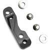 MIEBA Adattatore Staffa Pinza a Montaggio Piatto per Pinza a cremagliera Disco SRAM [Anteriore - 0F/20F (Anteriore 140/anteriore 160)] / [Posteriore - 20F (Posteriore 160)] (Front-0F/20F)