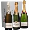 VINADDICT Confezione di Champagne Prestige 3-3 Bottiglie in Casse - Louis Roederer, Taittinger, Bollinger, 750 millilitri