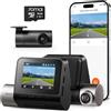 70mai Dash Cam Auto A510 Full-HD con Scheda SD da 64GB, 1944P Doppio Dashcam con GPS e WiFi, Visione Notturna, Registrazione in Loop, Modalità Parcheggio 24H, Controllo Tramite App, Massimo 256GB