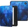 MoKo Cover per Kobo Libra Colour 7 Pollici 2024, Custodia Protettiva per Lettore Ebook in TPU Morbido Ultra Sottile Leggera con Funzione Auto Wake/Sleep, CieloStellatoBlu