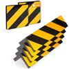 CRINSTON Set di 6 protezioni per colonne da garage (4 unità 40 x 20 x 2 cm + 2 unità 20 x 20 x 2 cm) giallo