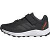 adidas Terrex Agravic Flow Hook-And-Loop Trail Running Shoes, Low (Non Football) Unisex-Adulto, Core Black/Solid Grey/Solar Red, 33.5 EU