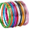 BHGT (5m/Rotolo) 10 Rotoli 1mm Filo di Alluminio Filo Metallico Multicolore Modellabile Artigianale per Design Gioiello Braccialetti Collane Orecchini Bigiotteria Mestiere Fai da Te (10 colori, 50m/1mm)