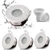 Sweier 5W IP65 Impermeabile LED da Incasso a Downlight, 230V Bianco Caldo 3000K 430LM, Adatto per Faretti da Bagno e Cucina (Incluse Lampadine GU10) Cut-Out 68mm, Set di 4
