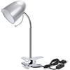 Aigostar Lampada da Lettura con Clip, Lampada da Scrivania Vintage con Clip, Lampadina Non Inclusa, Compatibile con Lampadine Modello E27, con Cavo da 153 cm, Argento
