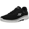 Skechers Go Walk 7 Construct, Sneaker Uomo, Tessuto Sintetico Rosso E Nero, 46 EU