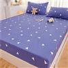 Odot Set Lenzuolo e Federa, Lenzuolo Coprimaterasso con Angoli profondità Lenzuola sotto per Bambino Adulto, Singolo Matrimoniale e Una Piazza e Mezza (90x200x30cm,Geometria Triangolo)