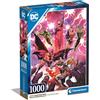 Clementoni- Dc Comics Justice League League-1000 Pezzi, Verticale, Divertimento per Adulti, Puzzle Supereroi, Made in Italy, Multicolore, 39853