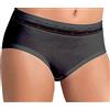 Cotonella 12 Pezzi Slip Donna L'Altra GD168 Midi con Inserti in Pizzo, Nero 4/L