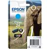 EPSON Cartuccia Epson d\'inchiostro ciano C13T24224012 T2422 360 pagine 4,6ml