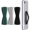 kwmobile Supporto Dita Cellulare - Set 3x Fasce Elastiche Sostegno Antiscivolo Antiurto Telefonino Supporto Universale - Finger Holder Phone nero/argento/petrolio metallizzato