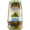 Sacla Saclà, Acetelli, Cetrioli All'Aceto di Vino, Ideali per Aperitivo, Antipasti e Insalate, Vaso Vetro, 290g (150g sgocciolato), Confezione da 12 pezzi