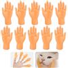 Annyswit 20 Pezzi Tiny Hands, Mani Minuscole, Mini Marionette da Dito Piccole Mani Manine Marionette da Dito Mano Sinistra & Mano Destra per l'interazione con gli animali domestici