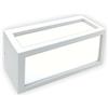Shop SoftAir Applique lampada parete da esterno bianco ip54 rettangolare moderna per facciata balcone terrazza - garanzia 5 anni (Bianco)