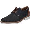 Rieker 16506, Stringata Uomo, Blu, 43 EU