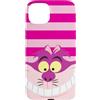 Disney Alice nel Paese delle Meraviglie Stregatto Rosa Strisce Custodia per iPhone 15 Plus