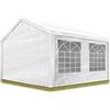 TOOLPORT Tendone per Feste Gazebo 3x4 m Bianco PE 350 N Impermeabile Protezione UV Tenda Giardino sagre Eventi mercati Esterno