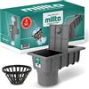 Millto™ Pozzetto per Pluviale 110 mm | Scarico Verticale Filtro per Tubo di Acqua Piovana Scatola Grondaia Cassetta Pioggia Polipropilene