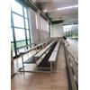 Tribuna da interno trasportabile mt 2 a 3 file in acciaio