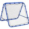 DecHome Rete da Calcio Rebounder Pieghevole con Angolo Regolabile e Picchetti 100x95x90 cm colore Blu