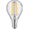 Philips $ 4.3-40W 220-240V E14 2700K 470lm CLP FIL CL ND