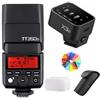 Godox TT350C 2.4G HSS con trigger X3-C 1/8000s TTL GN36 Flash Speedlite wireless per Canon 5D Mark III 80D 7D 760D 60D 600D 30D 100D 1100D DigitalX ecc., con diffusore di filtri