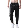 Rhomba Pantaloni Uomo Pantaloni Lucidi Pantaloni Discoteca Costume Discoteca Pantaloni Festa Pantaloni Casual Casual con Elastico in Vita E Coulisse Streetwear Clubwear Partywear Festive G-Black XXL