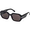 Tom Ford Occhiali da Sole VERONIQUE-02 FT 0917 Shiny Black/Grey 55/20/140 donna