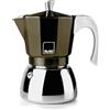 IBILI - Macchina per caffè espresso Elba Coffee, 3 tazze, 150 ml, alluminio pressofuso, base in acciaio inox, con riduttore per 2 tazze Adatto per induzione