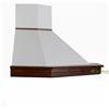 Coppari Cappa classica STOCK angolo 90X90 rustica legno noce motore Faber