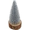 Albero Abete Argento glitter h 9 cm