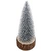 Albero Abete Argento glitter h 11 cm