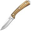 HARNDS Cheetah Coltello a Lama Fissa in Acciaio 8Cr14MoV, Manico in Legno di Zebra con Fodero in Pelle