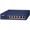PLANET FSD-604HP switch di rete Non gestito Fast Ethernet (10/100) Supporto Power over Ethernet (PoE) Blu
