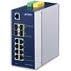 PLANET IGS-12040MT switch di rete Gestito L2+ Gigabit Ethernet (10/100/1000) Blu, Bianco