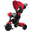 Giordanoshop Triciclo a Spinta per Bambini con Maniglione Direzionabile Qplay Cosy Rosso