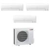 Mitsubishi Electric Climatizzatore Condizionatore MITSUBISHI Electric Trial split 12+12+12 LINEA SMART Inverter con MXZ-3HA50VF R-32 WI-FI OPTIONAL 12000+12000+12000 A++/A+
