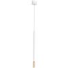 Ondaluce Lampada a sospensione LED in metallo verniciato Bianco e Oro D10 cm TUBIC