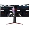 LG 34GP63AP UltraGear Gaming Monitor 34'' QHD UltraWide Curvo LED VA HDR 10, 3440x1440, 1ms, AMD FreeSync Premium 160Hz, Audio Stereo 14W, HDMI 2.0 (HDPC 2.2), Display Port 1.4, Flicker Safe, Nero