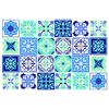 Walplus Adesivi Per Piastrelle Adesivi Per Piastrelle Bagno Facile Da Staccare E Attaccare Decorazioni Autoadesive Perfette Per La Cucina Daliah Blu Turchese Mediterraneo 24Pcs 15Cm(6)