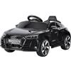 Palmitessa Macchina Elettrica Per Bambini Audi e-Tron Auto Elettrica Per Bambini Telecomandata, Sedile In Pelle,Porte Apribili, Motore Elettrico 12V Carico 25 Kg (Nero)