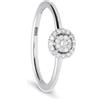 ALFIERI & ST. JOHN Anello solitario ginevra in oro con diamanti pavè ct 0,15
