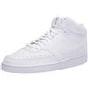 Nike Court Vision Mid, Basketball Shoe Uomo, White/White-White, 41 EU