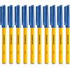 Staedtler Stick 430 - Penne a sfera con inchiostro colorato, punta fine da 0,3 mm, colore blu Pack of 10